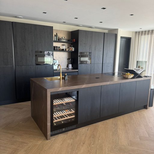 Cleaf Sherwood Black met keramiek werkblad. 